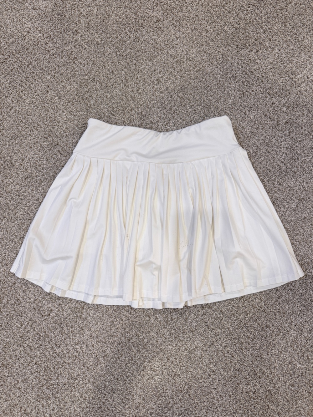 Art Class White Pleated Circle Skirt with Shorts Girls Size M/8